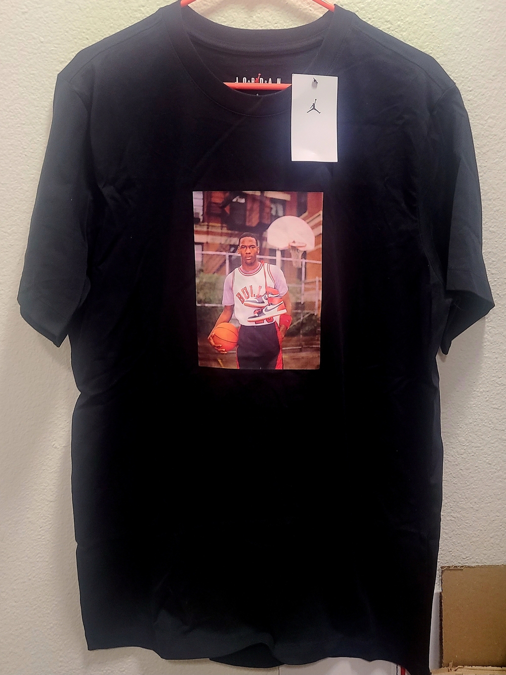 Jordan Black Short-Sleeve Graphic Tee